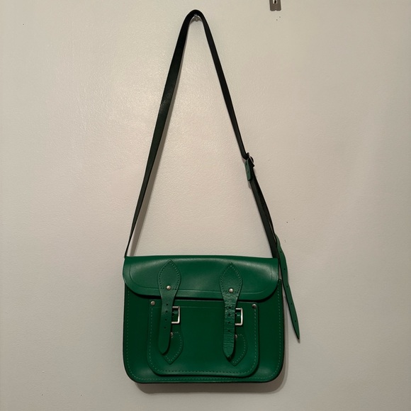 The Cambridge Satchel Company Handbags - The Cambridge Satchel Company - Green Leather Satchel Bag